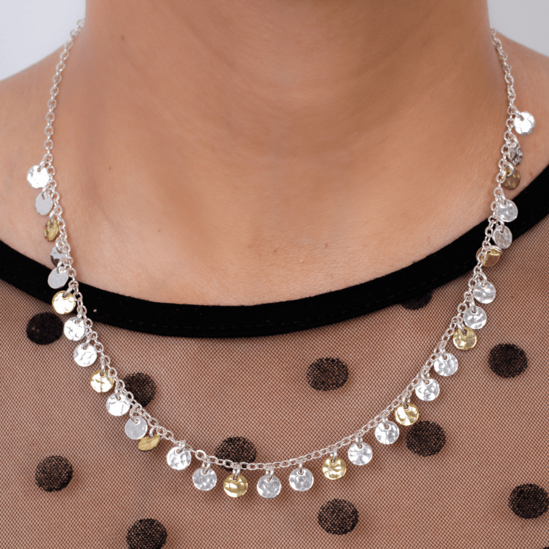Barq Necklace Silver x Gold