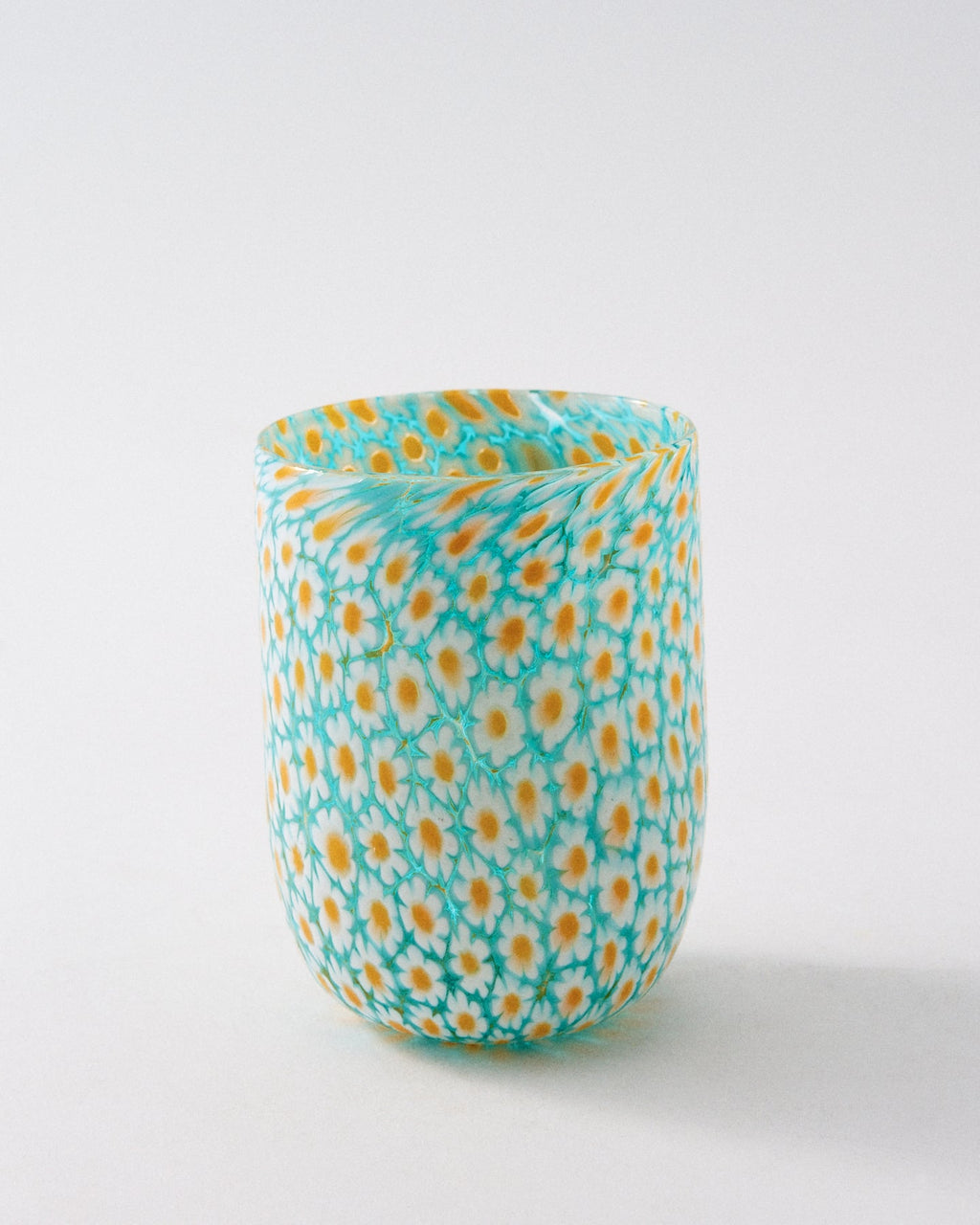 Murano Millefiori Tumbler - Ciano