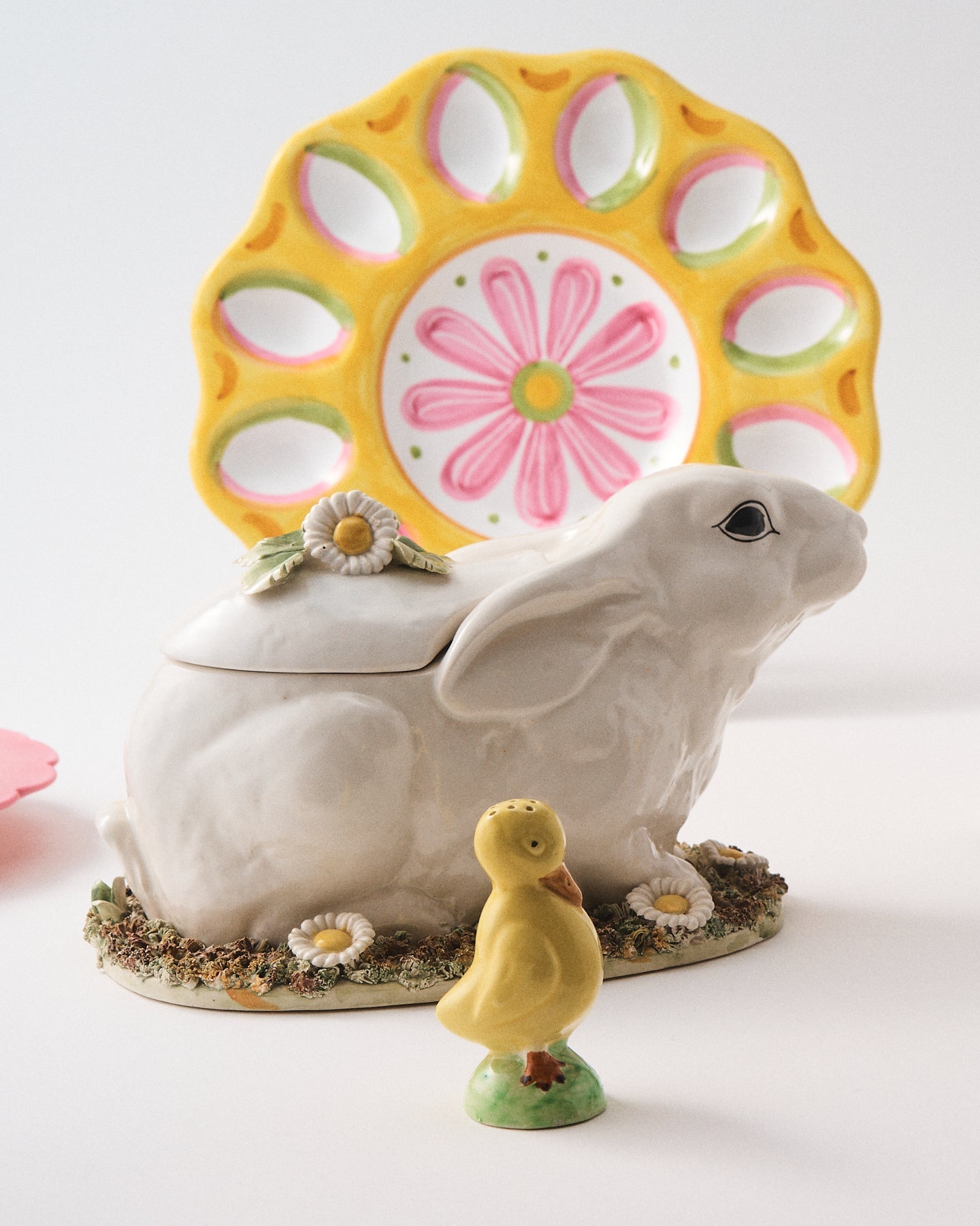 Italian Hand Painted Deviled Egg Serving Platter