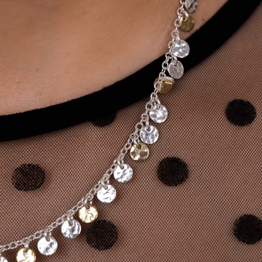 Barq Necklace Silver x Gold