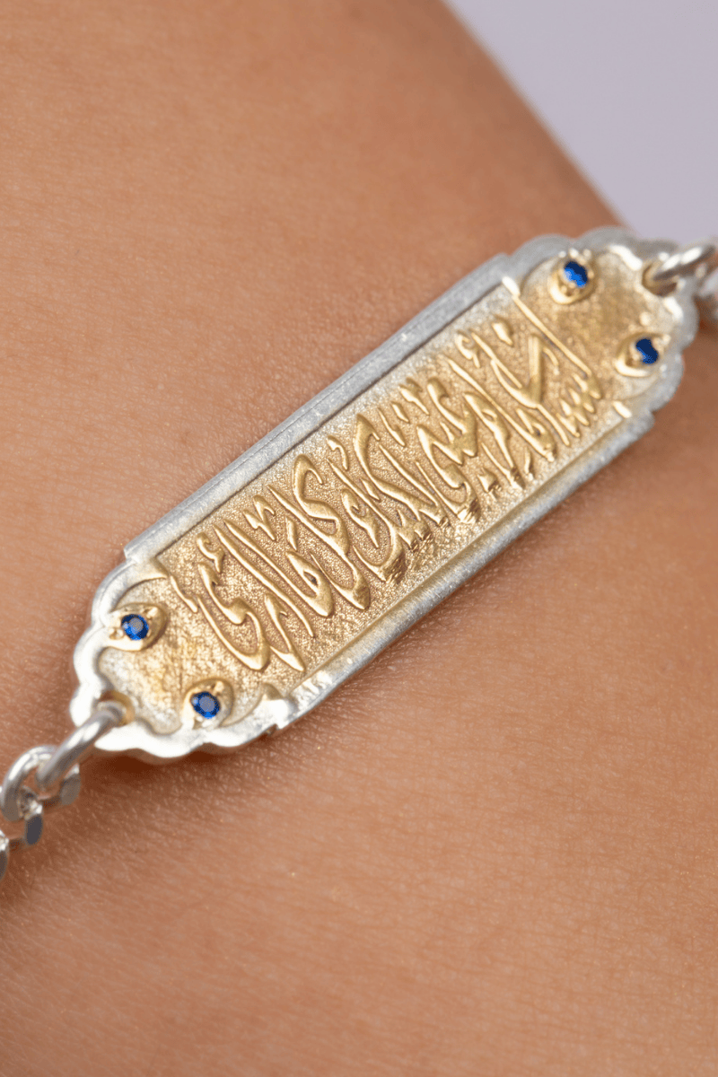 Blue Zircon All I Can See Mix Gold Bracelet