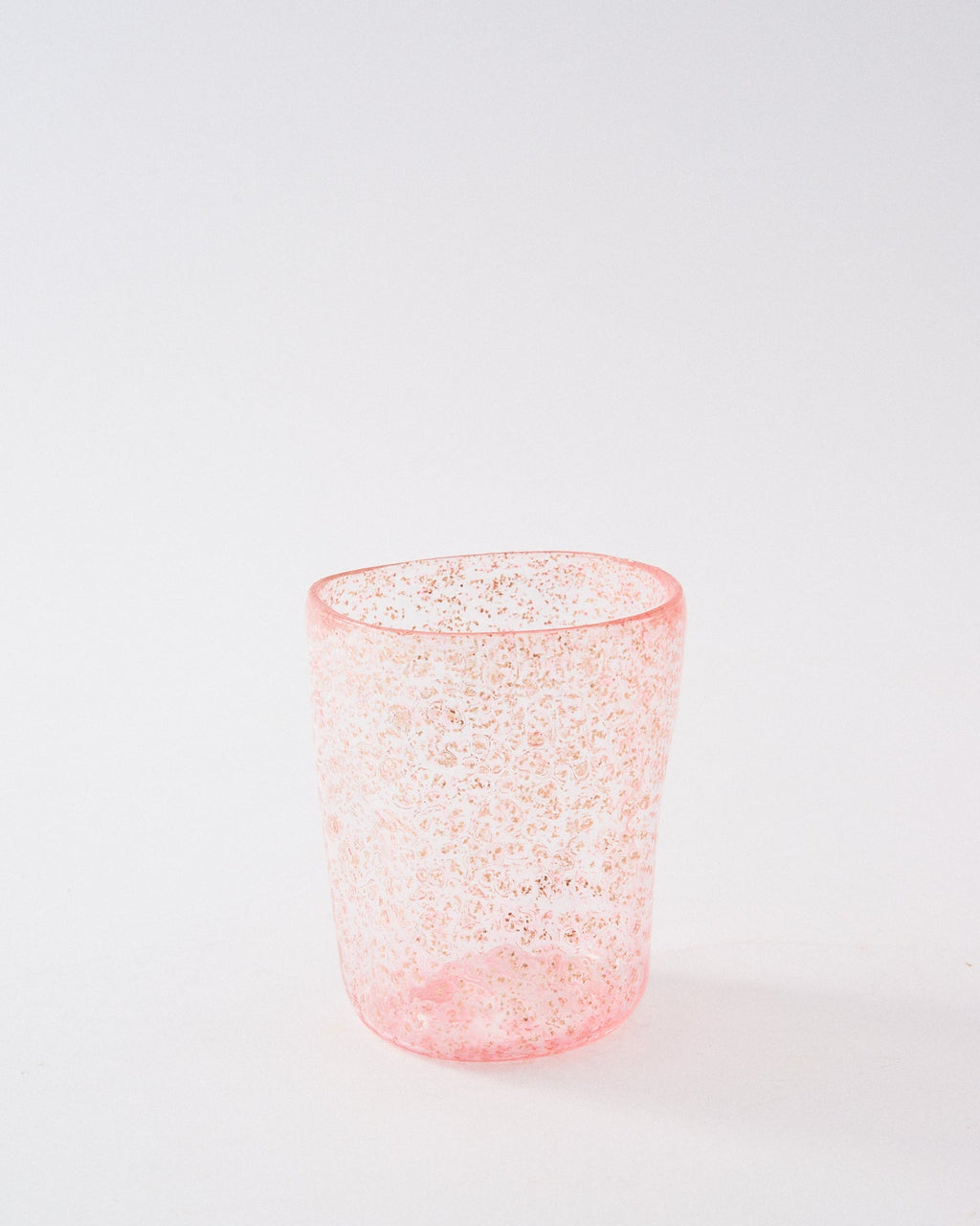 Murano Pink Glitter Tumbler