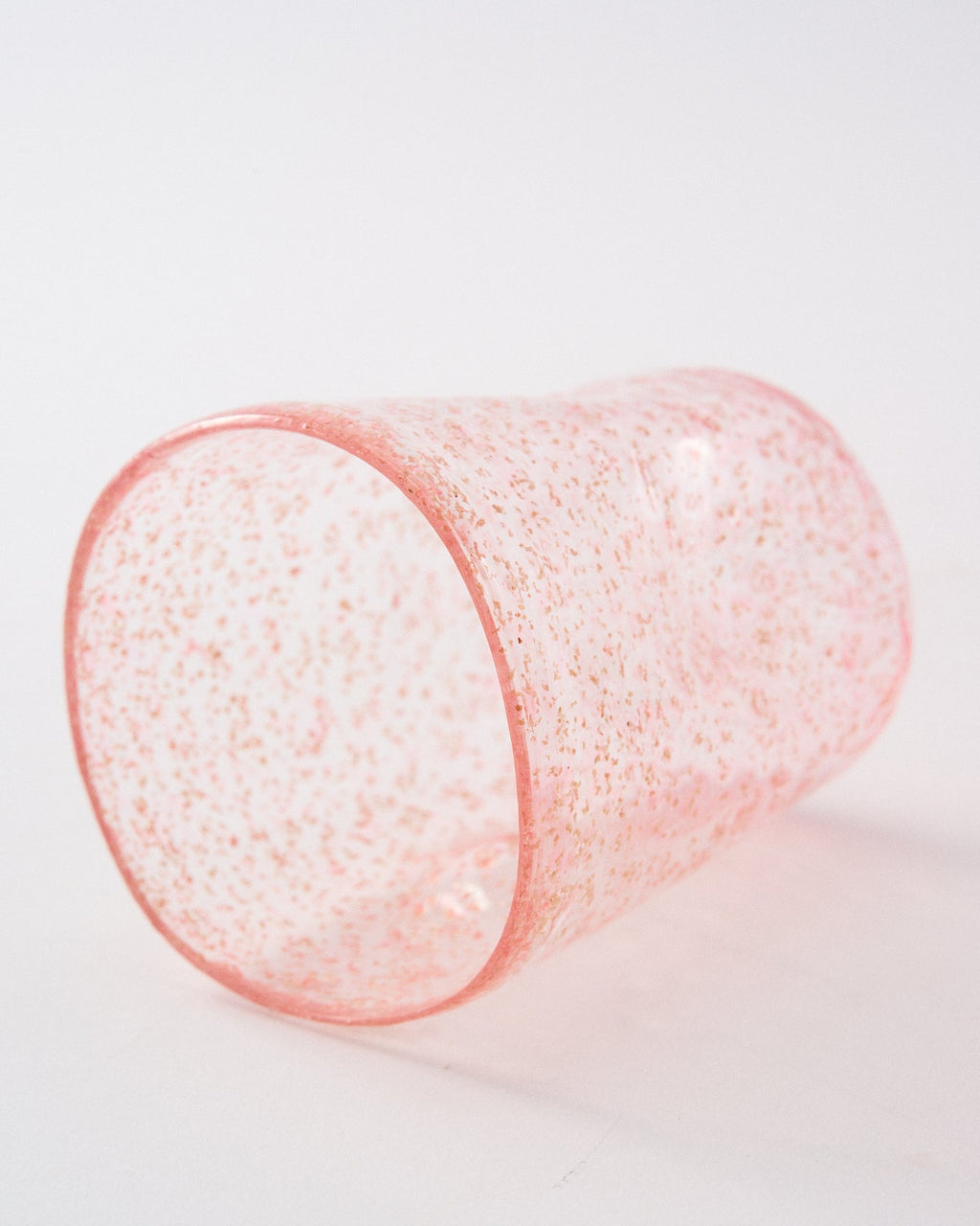 Murano Pink Glitter Tumbler